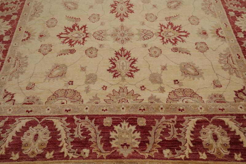 8'10" x 11'10" Hand Knotted Peshawar Stone wash Vegetable dyes Area Rug Camel