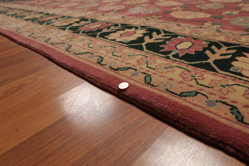 8’10" x 11’9" Rare Romanian Oushak Hand Knotted Wool Oriental Area Rug