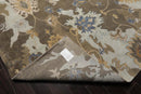 15'8''x15'9'' Hand Knotted Tibetan 100% Wool Oushak Transitional Oriental Area Rug Grayish Brown,Tan Color