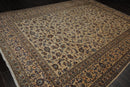 9'1" x 12'3" Hand Knotted 100% Wool Authentic Kashann Oriental Area Rug Beige