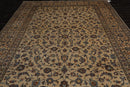 9'1" x 12'3" Hand Knotted 100% Wool Authentic Kashann Oriental Area Rug Beige