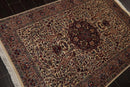 4' x 6' Hand Knotted 100% Wool 16/18 Pak Persian 300 KPSI Area Rug Ivory