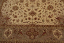 9'2'' x 11'11'' Hand Knotted Wool Peshawar Traditional Oriental Area Rug Beige