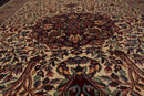 4' x 6' Hand Knotted 100% Wool 16/18 Pak Persian 300 KPSI Area Rug Ivory