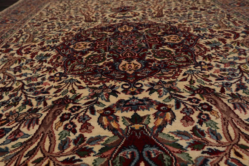 4' x 6' Hand Knotted 100% Wool 16/18 Pak Persian 300 KPSI Area Rug Ivory