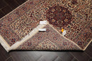 4' x 6' Hand Knotted 100% Wool 16/18 Pak Persian 300 KPSI Area Rug Ivory