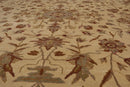 9'2'' x 11'11'' Hand Knotted Wool Peshawar Traditional Oriental Area Rug Beige