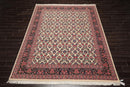 8'2" x 10'7" Hand Knotted Wool PakPersian 16/18 300 KPSI Oriental Area Rug Ivory