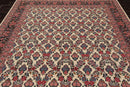 8'2" x 10'7" Hand Knotted Wool PakPersian 16/18 300 KPSI Oriental Area Rug Ivory