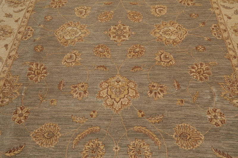 8' x 10' Hand Knotted 100% Wool Peshawar Traditional Oriental Area Rug Gray