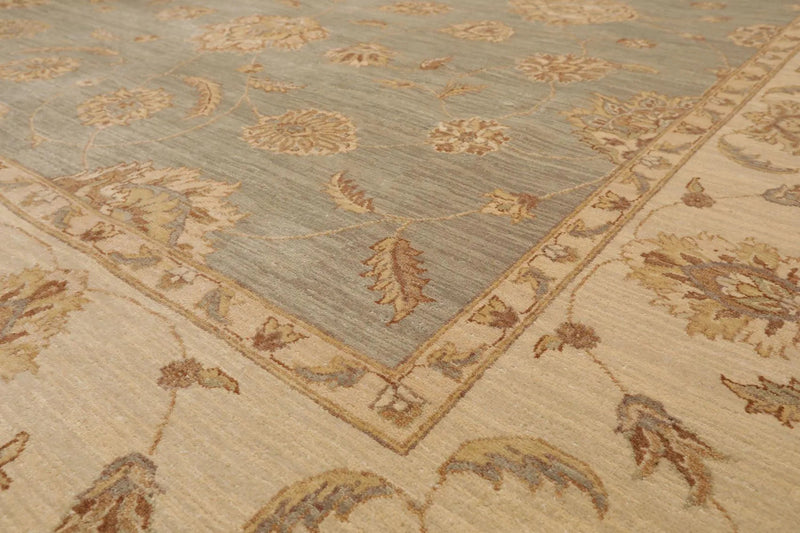 8' x 10' Hand Knotted 100% Wool Peshawar Traditional Oriental Area Rug Gray