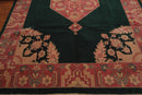 9’ x 12’ Rare Seraapi Romanian Hand Knotted 100% Wool Oriental Area Rug Green