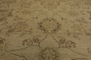 8'11"x 11'11" Hand Knotted Wool Stone Wash Peshawar Oriental Area Rug Warm Beige