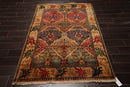 4'6" x 6'6" Hand Knotted 100% Wool Arts & Craft Oriental Area Rug Gold, Brown
