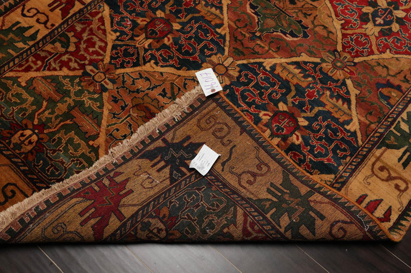 4'6" x 6'6" Hand Knotted 100% Wool Arts & Craft Oriental Area Rug Gold, Brown