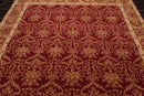 8' x 10' Hand Knotted Tibetan 100% Wool Damask Oriental Area Rug Red
