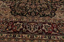 4'7" x 7'1" Hand Knotted 100% Wool 16/18 Pak Persian 300 KPSI Area Rug Black