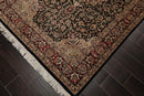 4'7" x 7'1" Hand Knotted 100% Wool 16/18 Pak Persian 300 KPSI Area Rug Black