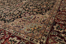 4'7" x 7'1" Hand Knotted 100% Wool 16/18 Pak Persian 300 KPSI Area Rug Black