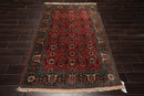 4'4" x 6'8" Hand Knotted 100% Wool Rare Russian Shirwan Area Rug Antique Rose