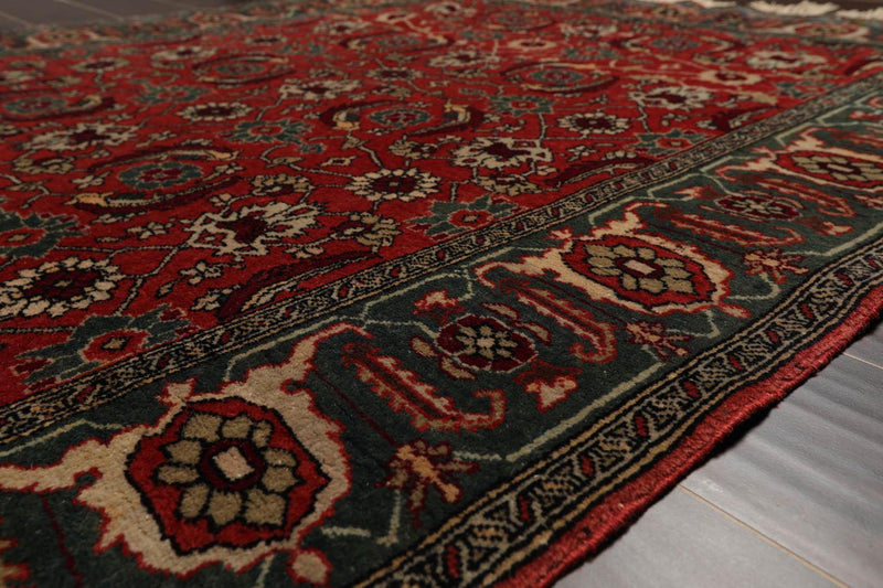4'4" x 6'8" Hand Knotted 100% Wool Rare Russian Shirwan Area Rug Antique Rose