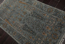 3'x5' Hand Knotted Turkish Oushak  100% Wool  Traditional  Oriental Area Rug Blue,Beige Color