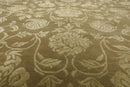 9' x 12' Hand Knotted Tibetan Wool Silk Botanical Area Rug Green Tone on Tone
