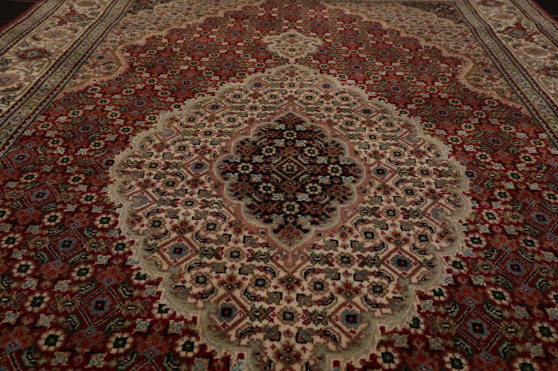 4'6" x 6'8" Hand Knotted 100% Wool Tabriz Oriental Area Rug Rusty Red