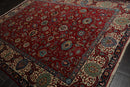 8'4" x 11'3" Hand Knotted 100% Wool Tabrizz 200 KPSI Area Rug Red