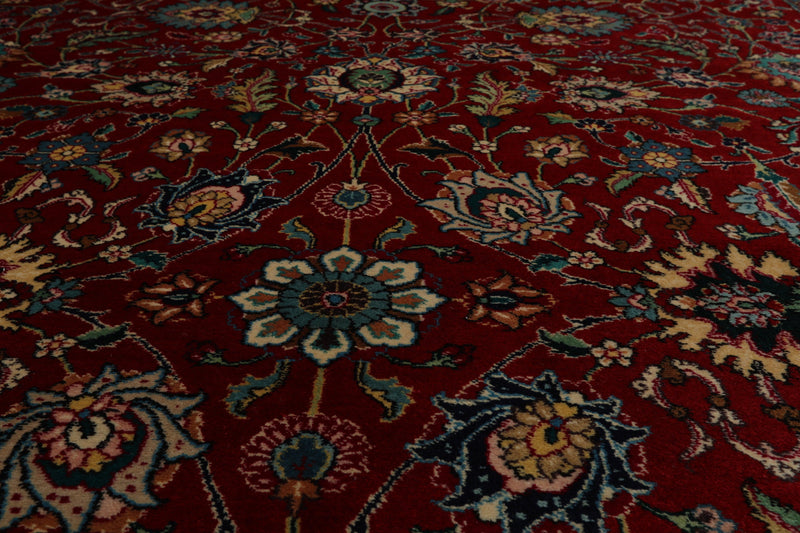 8'4" x 11'3" Hand Knotted 100% Wool Tabrizz 200 KPSI Area Rug Red