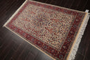 4' x 6'2" Hand Knotted 100% Wool 16/18 Pak Persian 300 KPSI Area Rug Cream