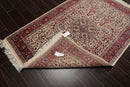 4' x 6'2" Hand Knotted 100% Wool 16/18 Pak Persian 300 KPSI Area Rug Cream