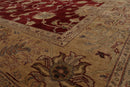 8'10" x 12'4" Hand Knotted Peshawar Stone wash Vegetable dyes Wool Area Rug Wine
