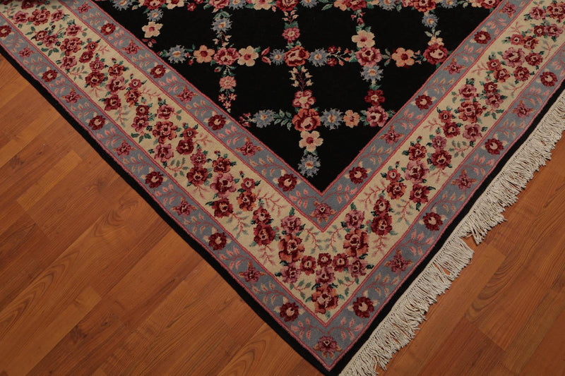 7' 10"x9' 8'' Aubusson Savonnerie  Wool  Oriental Area Persian Rug