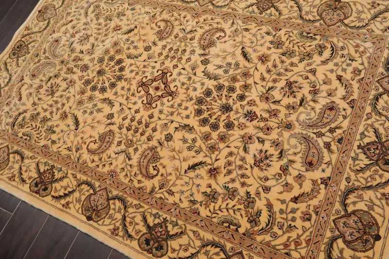 3' 9''x5' 9'' Hand Tufted Hand Made Wool and Silk Nourison Traditional  Oriental Area Rug Vanilla,Tan Color