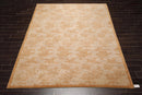 8'1'' x 10'5'' Hand Knotted Tibetan 100% Wool Floral Oriental Area Rug Taupe