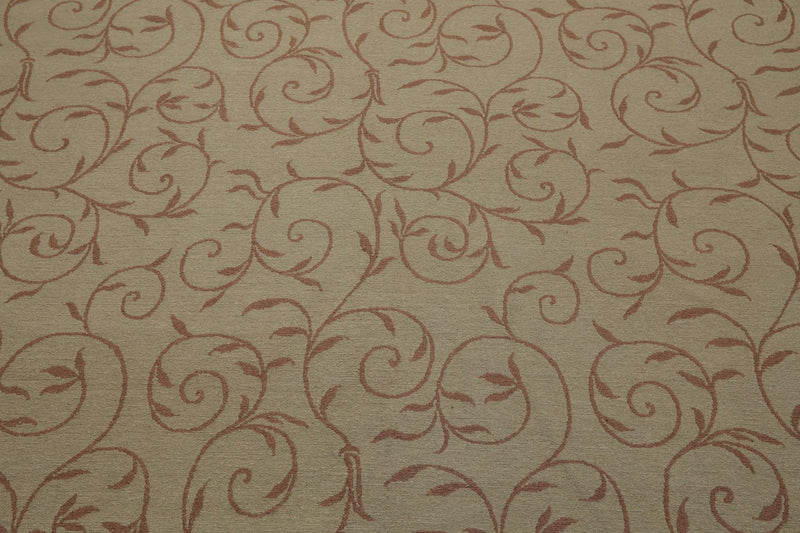 8'10" x 12'3" Hand Knotted Tibetan Wool Botanical 200KPSI Oriental Area Rug Moss