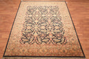 9x12 Charcoal, Gold Hand Knotted 100% Wool Sultanabad Oriental Area Rug