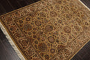 4'1" x 5'11" Hand Knotted 100% Wool 16/18 Pak Persian 300 KPSI Area Rug Tan