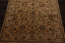 4'1" x 5'11" Hand Knotted 100% Wool 16/18 Pak Persian 300 KPSI Area Rug Tan