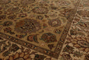 4'1" x 5'11" Hand Knotted 100% Wool 16/18 Pak Persian 300 KPSI Area Rug Tan