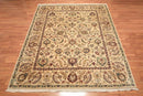 9x12 Light Gold Hand Knotted Traditional Sultanabad 100% Wool Oriental Area Rug