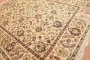 9x12 Light Gold Hand Knotted Traditional Sultanabad 100% Wool Oriental Area Rug
