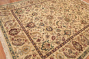 9x12 Light Gold Hand Knotted Traditional Sultanabad 100% Wool Oriental Area Rug