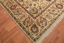 9x12 Light Gold Hand Knotted Traditional Sultanabad 100% Wool Oriental Area Rug