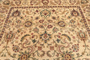 9x12 Light Gold Hand Knotted Traditional Sultanabad 100% Wool Oriental Area Rug