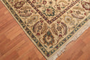 9x12 Light Gold Hand Knotted Traditional Sultanabad 100% Wool Oriental Area Rug