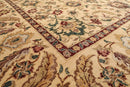 9x12 Light Gold Hand Knotted Traditional Sultanabad 100% Wool Oriental Area Rug