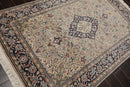 4'7" x 7'1" Hand Knotted Wool Traditional 200 KPSI Nain Oriental Area Rug Beige