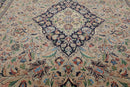 4'7" x 7'1" Hand Knotted Wool Traditional 200 KPSI Nain Oriental Area Rug Beige